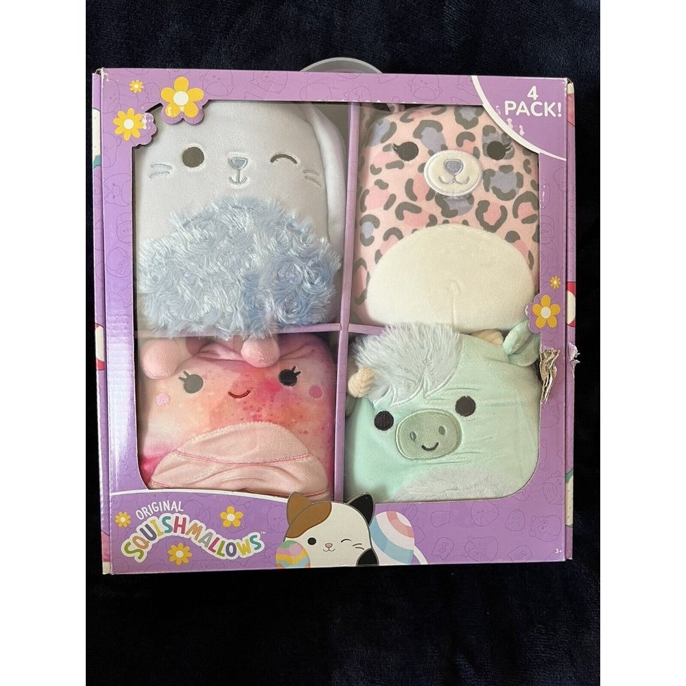 BRAND NEW - 7" SQUISHMALLOWS 4-PACK DALLAS BASTIAN IVER & EILEEN - "2023 EASTER"